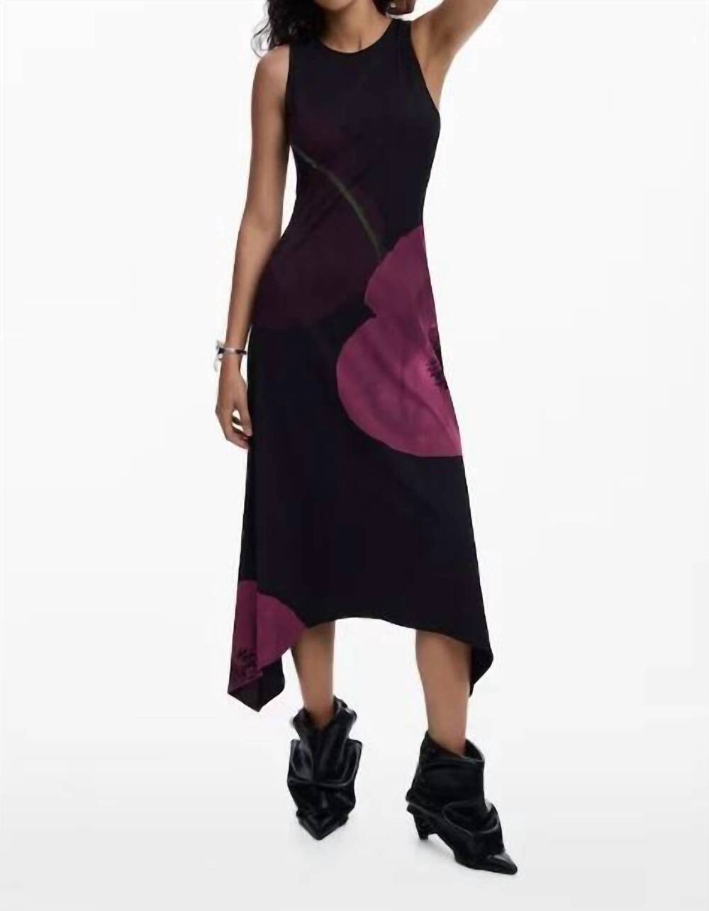 NEW DESIGUAL virginia dress in black